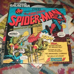 70s The Amazing Spider-Man VOL II Marvel LP Power Records Vinyl Record 1974